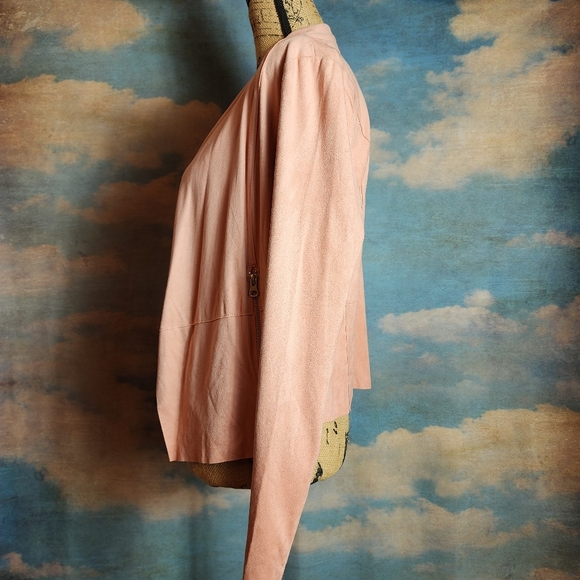 Sophia Jean's Pink Drapy Moto Jacket - Picture 4 of 10